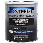 STEEL-IT 1012G Polyurethane Topcoat, Black, 1 Gallon