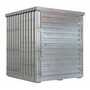 Vestil Galvanized Steel Storage Building 6 Ft. x 6 Ft. Silver