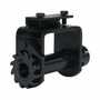 Vestil Steel Bolt On Truck Mounted Strap Winch Black