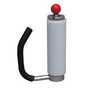Vestil Steel Round Style Hand Held Stretch Wrapper Black