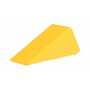 Vestil Steel Wheel Chock 9 In. x 4 In. x 3-3/4 In, Yellow