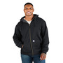 Berne SZ107 Heritage Grid Fleece-Lined Full-Zip Hooded Sweatshirt, S, Black