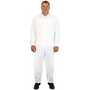 Safety Zone M1220 White Coveralls, Elastic Wrists and Ankles, Zipper Front