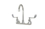 Sani-Lav 204 Faucet with a 10" swivel spout and 4" wing levers