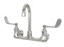 Sani-Lav 206 Faucet with a 5.75" swivel spout and 4" wing levers