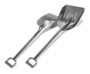 Sani-Lav 237R Reinforced shovel: blade 13.75" x 17", overall