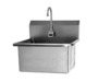 Sani-Lav 531A Wall mount scrub sink with AC powered sensor