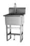 Sani-Lav 531F1 Floor mount scrub sink with single foot pedal