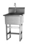 Sani-Lav 531FB Floor mount scrub sink with Battery powered sensor