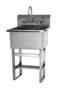 Sani-Lav 531FF Floor mount scrub sink with faucet
