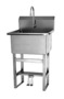 Sani-Lav 531FS Floor mount scrub sink with double foot pedal