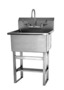 Sani-Lav 532FF Floor mount scrub sink with faucet
