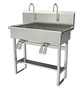Sani-Lav 54FK2 Floor mount wash-station with double KNEE pedal