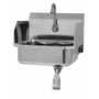 Sani-Lav 607L Wall mount sink with single knee pedal valve and