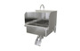 Sani-Lav 707 Stainless Steel Hands-Free Sink w/Double knee Pedal