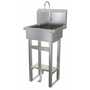 Sani-Lav 7251.5 Floor mount sink with single foot pedal valve,