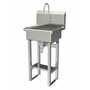 Sani-Lav 725FK1.5 Floor mount sink with single knee pedal valve,
