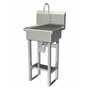 Sani-Lav 725FK2.5 Floor mount sink with double knee pedal valve,