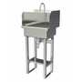 Sani-Lav 727FK1.5 Floor mount sink with single knee valve and