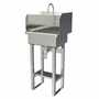 Sani-Lav 727FK1 Floor mount sink with single knee valve and side