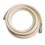 Sani-Lav H25W3 White 25' wash-down hose with Stainless steel 3/4"