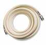 Sani-Lav H75W3 White 75' wash-down hose with Stainless steel 3/4"