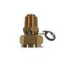 Sani-Lav N11 Brass swivel hose adapter with 1/2" NPT and 3/4" GHT
