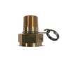 Sani-Lav N13 Brass non-swivel hose adapter with 1/2" NPT and 3/4"