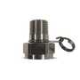 Sani-Lav N13S Stainless steel non-swivel hose adapter with 1/2"