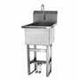 Sani-Lav U18182 Floor mount utility sink with double foot pedal