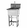 Sani-Lav U24241 Floor mount utility sink with single foot pedal