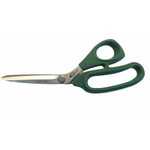 SoftGrip Green Handle Bent Shears Rounded Tip, 9 inches