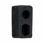 Vestil Rubber Trailer Crane Bumper 6 In. x 3 In. x 2-7/16 In. Black