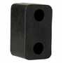 Vestil Rubber Trailer Crane Bumper 6 In. x 3-1/2 In. x 3-1/2 In. Black