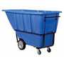 Vestil Plastic Heavy Duty Tilt Truck 1 Cubic Yard 2100 Lb. Cap, Blue