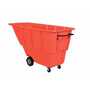 Vestil Plastic Light Duty Tilt Truck 1 Cubic Yard 850 Lb. Cap, Red