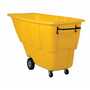 Vestil Plastic Light Duty Tilt Truck 1 Cubic Yard 850 Lb. Cap, Yellow