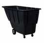 Vestil Plastic Medium Duty Tilt Truck 1 Cubic Yard 1250 Lb. Cap, Black