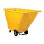 Vestil TDT-100-MD-YELLOW 1 CU YD MD Tilt Truck 1.25K Ylw