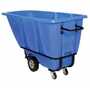 Vestil Plastic Heavy Duty Tilt Truck 1/2 Cubic Yard 1400 Lb. Cap, Blue