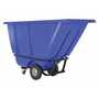 Vestil Plastic Medium Duty Tilt Truck 1/2 Cubic Yard 850 Lb. Cap, Blue