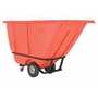 Vestil Plastic Medium Duty Tilt Truck 1/2 Cubic Yard 850 Lb. Cap, Red