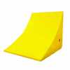 Vestil Urethane Wheel Chock 17"L x 14"W x 14"H Maximum Wheel Diameter 65" Yellow 70 Ton Capacity