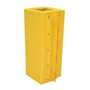 Vestil Vinyl Column Protective Pad Square 3 Ft. x 8 In, Yellow