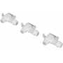 Vestil Polyethylene Drum Faucet Non-Adjustable (3) 3/4 In. Bung White
