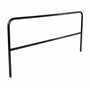 Vestil Steel Safety Railing 10 Ft. Length, Black
