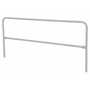 Vestil Steel Safety Railing 10 Ft. Length, Silver