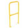 Vestil Steel Pipe Safety Railing with Welded Baseplate 2 Ft. Yellow
