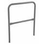 Vestil Steel Safety Railing 3 Ft. Length, Gray Semi Gloss