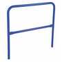 Vestil Steel Safety Railing 4 Ft. Length Blue